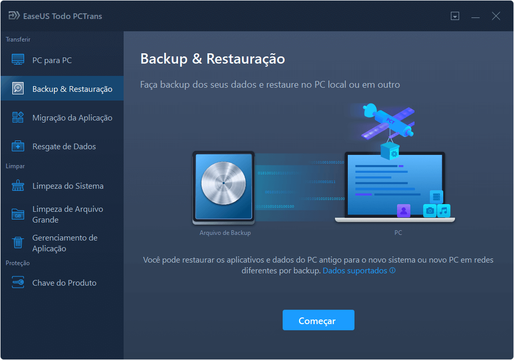 Transferir arquivos de PC para PC sem rede - passo 1