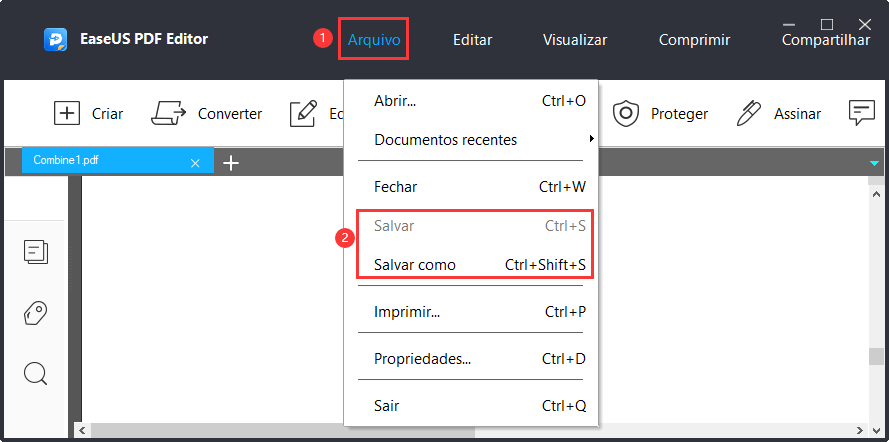 salvar arquivos