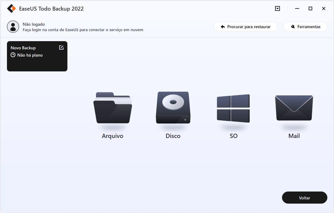 criar backup passo 2